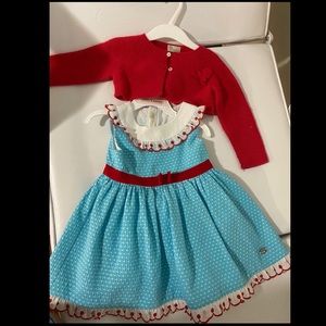 baby girl european dress with cardigan! 24 months